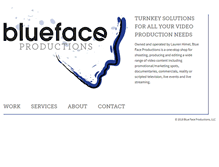 Tablet Screenshot of bluefaceproductions.com